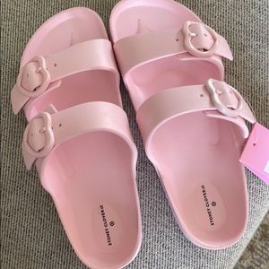 Stoney Clover Lane x Target pink sandals